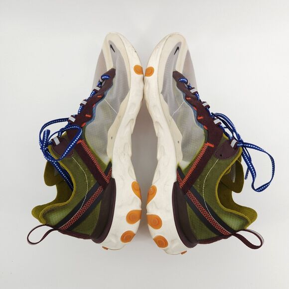Nike React Element 87 Shoes Men Size 11 Moss AQ1090-300 - Picture 4 of 11